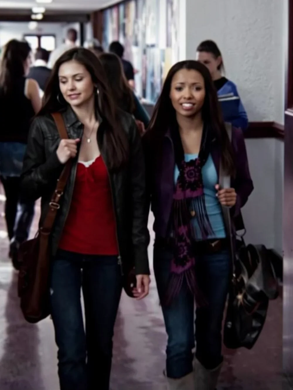 ASO ELENA GILBERT THE VAMPIRE DIARIES TVD Abbey Road Fold Over Leather Bag RARE